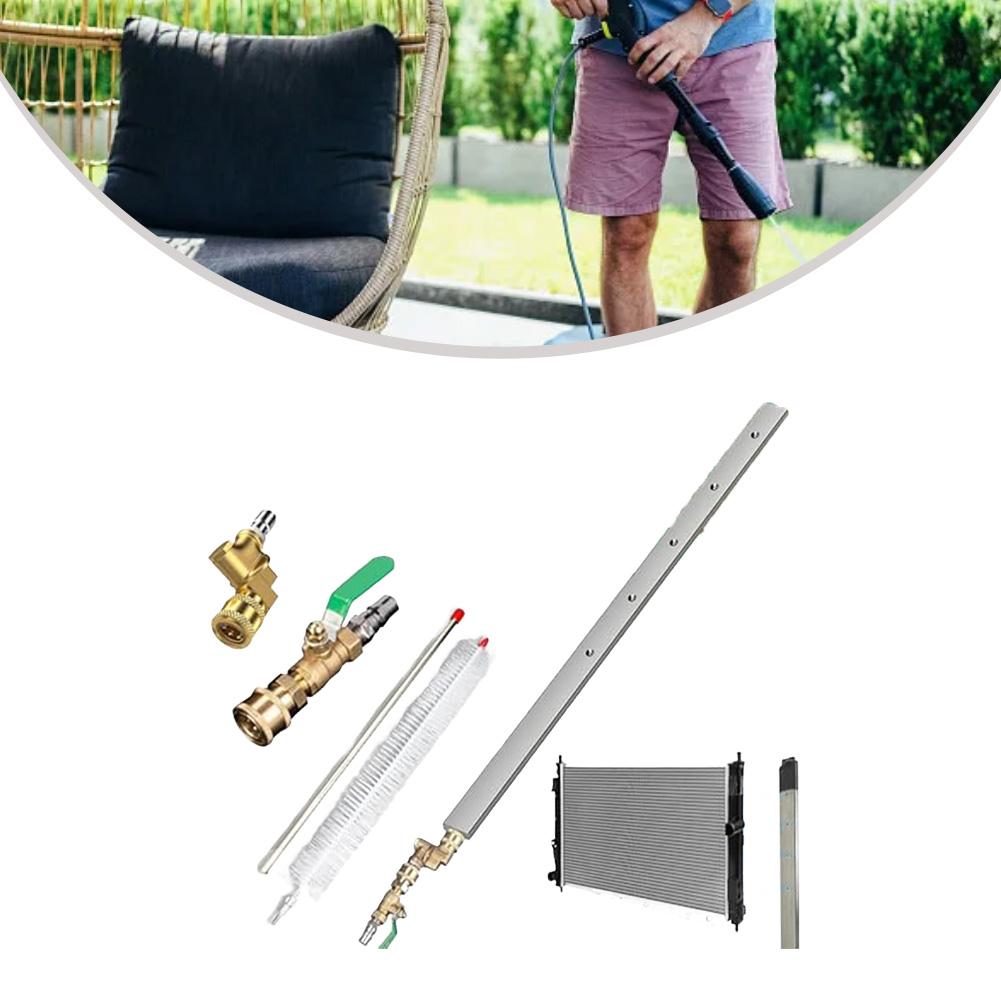 24" Насадка-пистолет для очистки радиаторов высокого давления - 4500 PSI Для труднодоступных мест Садовые инструменты Аксессуары Бытовые принадлежности