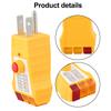 Electrical Fault Detector AC Receptacle Tester Safety Checking 38*32.14*83mm Compact Design Enhanced Electrical Safety