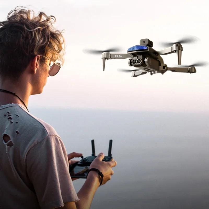 Новый LYZRC D6 PRO Drone ESC Двойная камера HD Аэрофотосъемка Обход препятствий WIFI FPV Квадрокоптер Детская игрушка в подарок