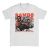 Мужские футболки Rambo 2 Win This Time 100% Хлопок Летние Смешные С Коротким Рукавом Круглый Вырез Модные Крутые Повседневные Футболки