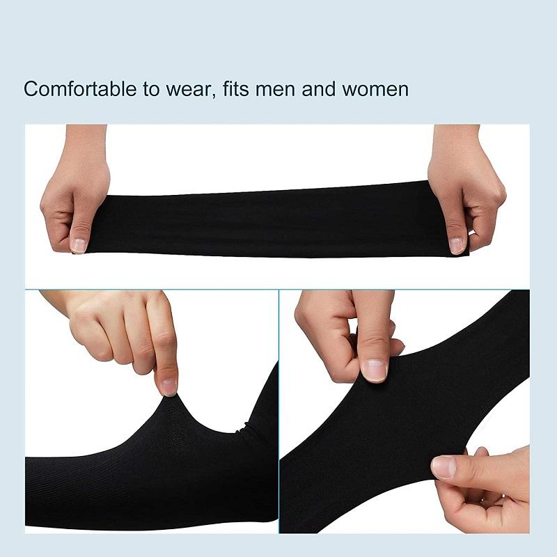 1 пара спортивных рукавов с компрессионным рукавом для баскетбола и велоспорта, теплые летние шорты для бега, УФ-защиты, волейбольные солнцезащитные ленты