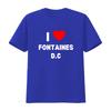 Стильная футболка I Heart Fontaines D C Indie для модных людей винтажная стирка мужская эластичная дышащая