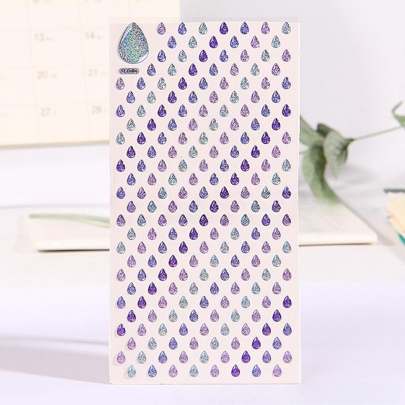 Crystal Love Star Sticker 3D Shiny Three-Dimensional Sticker Phone Notebook Diary DIY Decorative Scrapbook Sticker Girl Gift