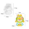 Kawaii Labubu Silicone Mould Cute Cartoon Image Baking Mold Diy Chocolate Cake Candy Baking Mold Craft Making Tools