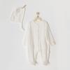 Andywawa AC23651 Modal Baby Rompers Set Ecru