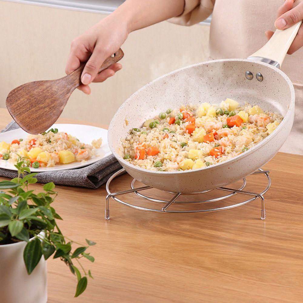 Heat Resistant Stainless Steel Kitchen Trivet Stand Steamer Egg Steamer Rack Steaming Tray