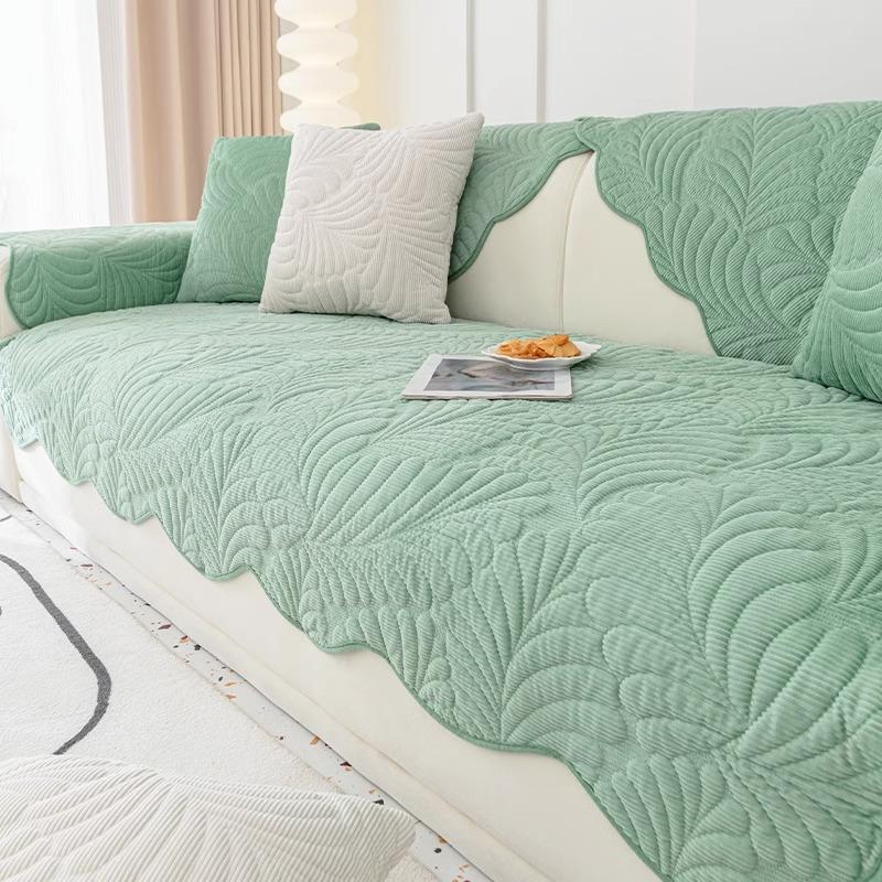 Универсальная подушка для дивана Four Seasons, современный простой нескользящий высококачественный кожаный чехол для дивана, однотонные вельветовые подушки для сиденья дивана