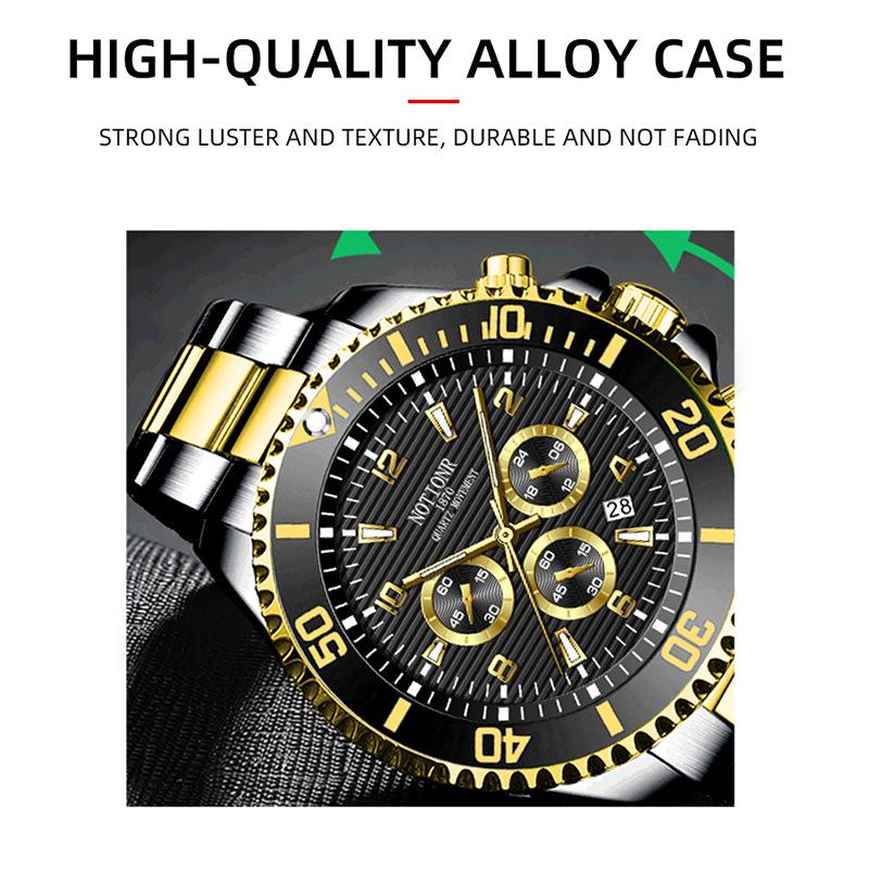 Fashion Business Men's Watch Multi-dial Men's Watch Sports Watch Classic Quartz Watch Stainless Steel Watch Calendar Watch