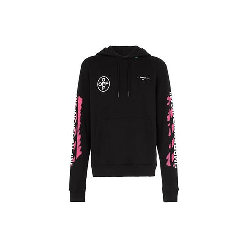 OFF WHITE Толстовка с трафаретным принтом Diag OMBB034R190030151028