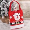 Santa Claus Candy Tote Bag Large Capacity Christmas Gift Bag Portable Christmas Handbag  Sack