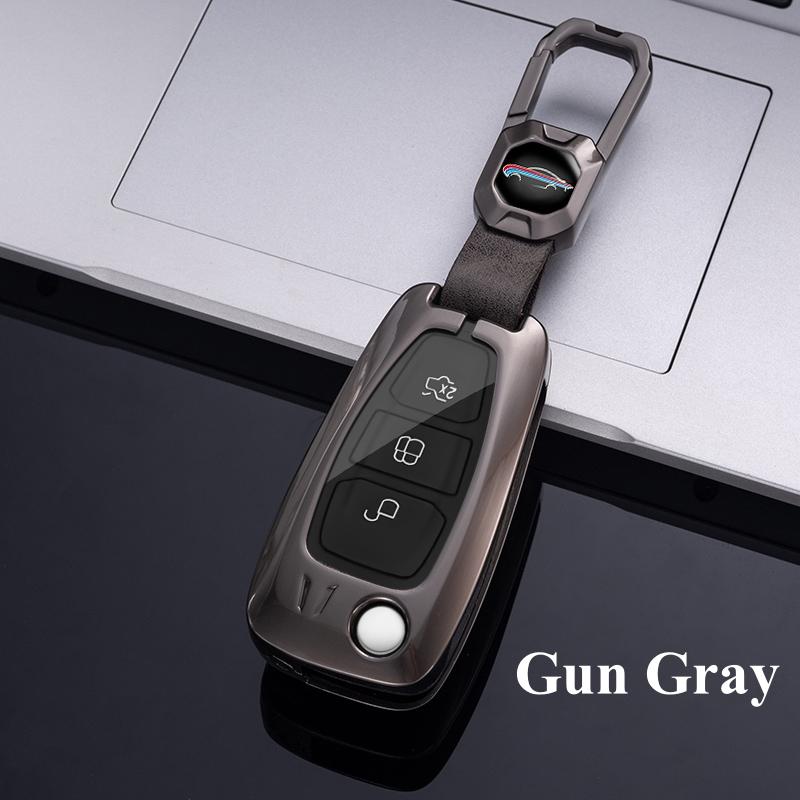 Высококачественный металлический автомобильный складной чехол для ключей, сумка-брелок для Ford Focus C-Max S-Max Galaxy Mondeo Ranger Transit Tourneo, индивидуальный протектор