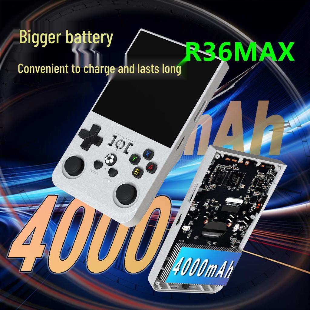 R36max Двухсистемная портативная ретро-консоль с открытым исходным кодом - 4,0-дюймовый цветной HD-дисплей
