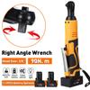 42V 200N.m Electric Wrench Cordless Ratchet Scaffolding Right Angle Wrench 3/8 with 2 Battery Rechargeable Power Tool