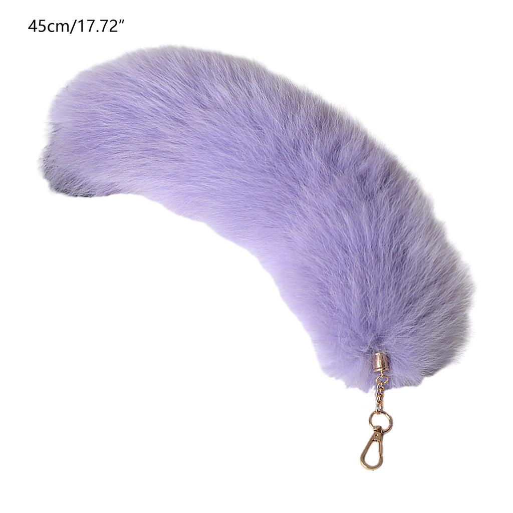 Милый брелок-подвеска для сумки с хвостиком, брелок для ключей, мягкий и нежный, аксессуар для ключей, подарок на рождественскую вечеринку для женщин