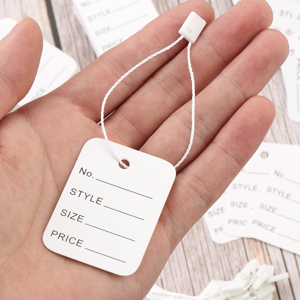 Fasteners Fittings Retail Garment Supplies Hang Tag String Clothing Label Price Tags Hangtags