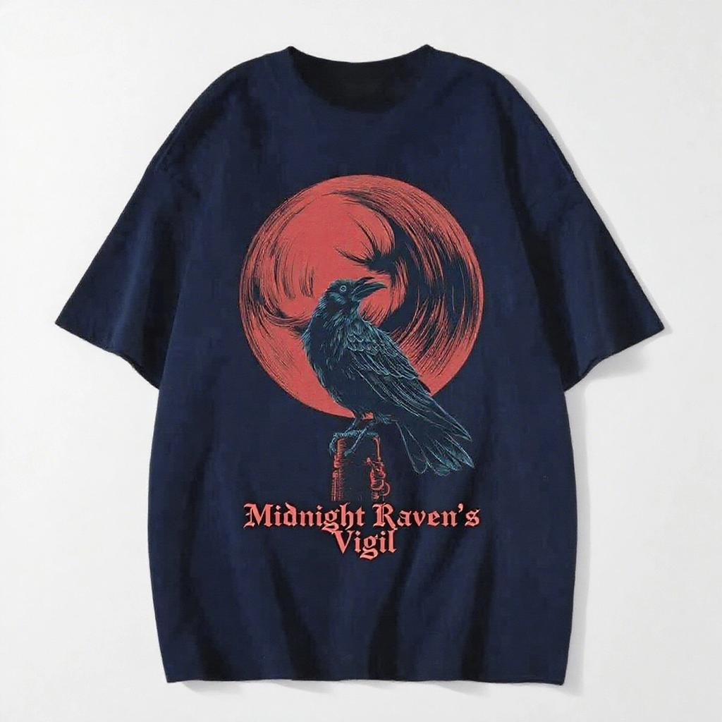 2025 Американский Дьявольский Стиль Принтованная Футболка с Коротким Рукавом Летний Повседневный Модный Топ Круглый Вырез Хлопок Прохладная Дышащая Футболка