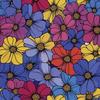 Outdoor Dekostoffe Oxford - Motiv Bunte Blumen | Dx18054