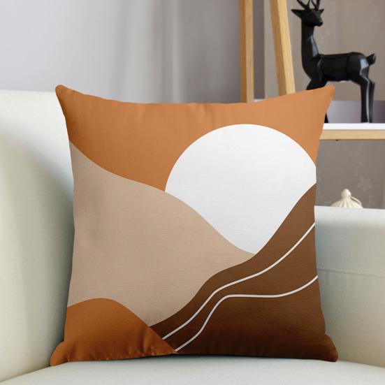 Наволочка с геометрическим принтом, моющаяся, невыцветающая наволочка, очень мягкая квадратная наволочка, украшение для дивана для дома