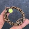 O Look Gemstone Handmade Copper Wire Wrap Jewelry Pendant 2.64" v8j41