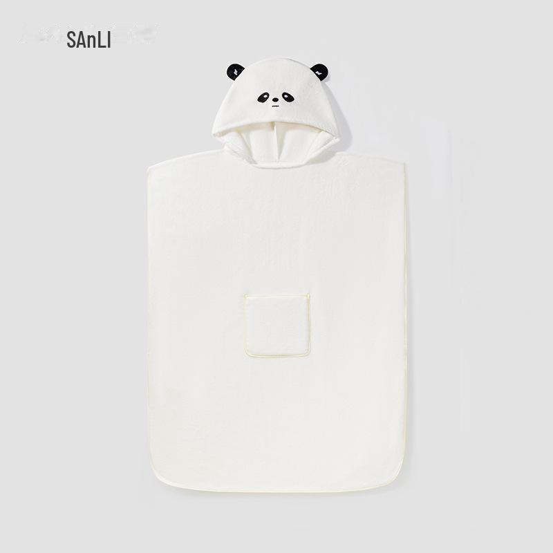 Комплект халатов с капюшоном для родителей и детей Sanli - полотенца из кораллового флиса для детей и взрослых