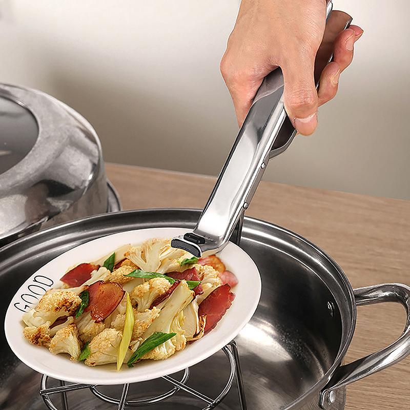 Anti-Scalding Clip Hot Bowl Holder Dish Clamp Pot Pan Gripper Clip Hot Dish Plate Bowl Lifter Retriever Tongs Kitchen Supplies