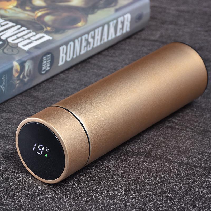 1 шт. Бутылка для воды с цифровым дисплеем температуры, изолированная чашка для воды из нержавеющей стали, идеально подходит для активного отдыха, путешествий и фитнеса