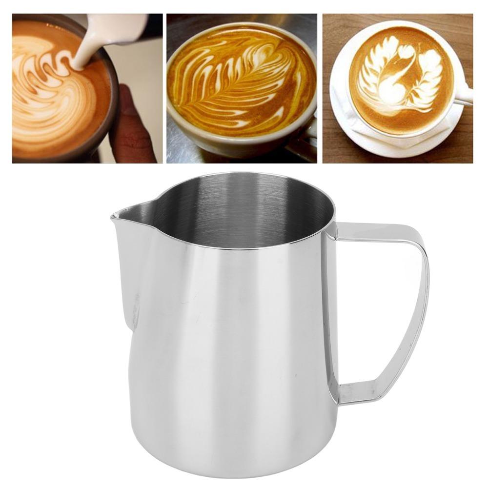 24oz Milk Frothing Cup Stainless Steel Milk Frothing Pitcher Steaming Pitcher  Milk Frother Maker