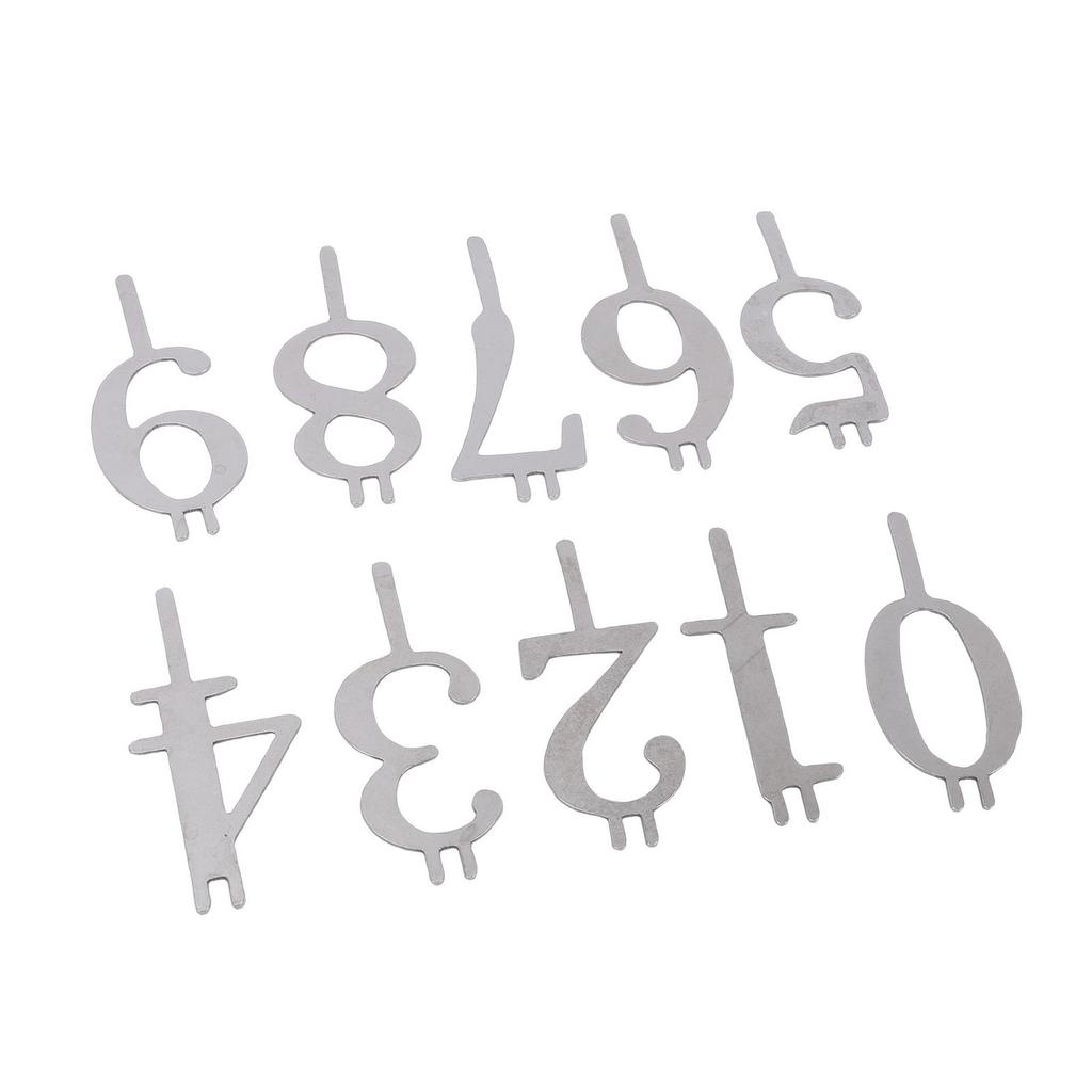 20PCS Number Candle Holder Set Reusable Metal Numeral Birthday Cake Candle Holders Cake Topper Decoration for Party Celebration