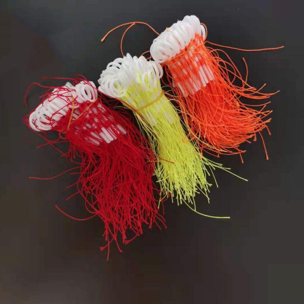 50 шт. Хлопковая нить Поплавок Петля Стопор Узлы Шнур Нить Пластик Хлопковая нить Узел Рыболовные снасти Оранжевый/Красный/Желтый Рыболовные снасти