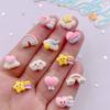 30PCS Resin Painted Colorful Cartoon Stars White Clouds Rainbow Love Figurines Flat Back Mini Scrapbooks DIY Crafts  Accessories