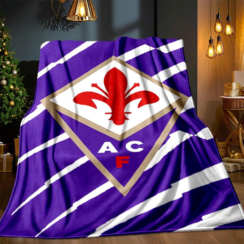 Fiorentina Football Club Blanket Lightweight Ideal Bedding Blanket Perfect for Travel, Camping, Living Rooms, Offices, Sofas, Fan Christmas gift