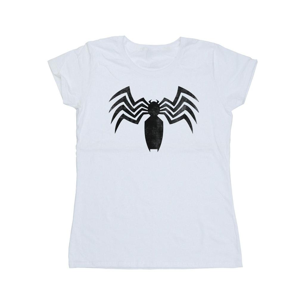 Marvel Womens/Ladies Venom Spider Logo Emblem Cotton T-Shirt