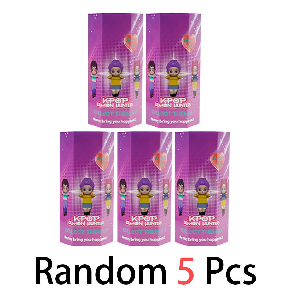 Версия Q K-pop Охотники на демонов коробка Фигурка Игрушка Derpys Tiger Rumi Mira Zoey Sussy Фигурка Кукла Фанаты Рождество день рождения Подарок
