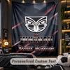 TapestryWigan Warriors Custom Name Text Personalized Wall Hanging Tapestry Home Wall Decor