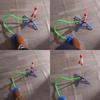 A Rocket Launcher Toys Foot Transmitter Foot-stepping Rocket Toys Flash Launch Rocket Small Rockets