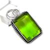 Peridot Gemstone Handmade 925 Sterling Silver Gift Jewelry Pendant 1.77" e3E64