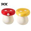 Kitchen Toothpick Box Ceramic Mushroom Holder, Cotton Swabs Dental Floss Container, Desktop Storage for Home and Countertop