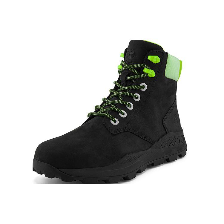 Timberland Короткие уличные ботинки из коровьей кожи Brooklyn Series, мужские черные A2HR4