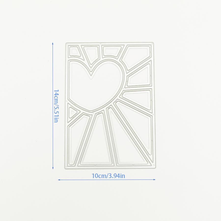 2024 New Arrival 14*10CM Background Frame Metal Cutting Dies for Scrapbooking Card Making Craft Knife Mould Blade Punch Stencils