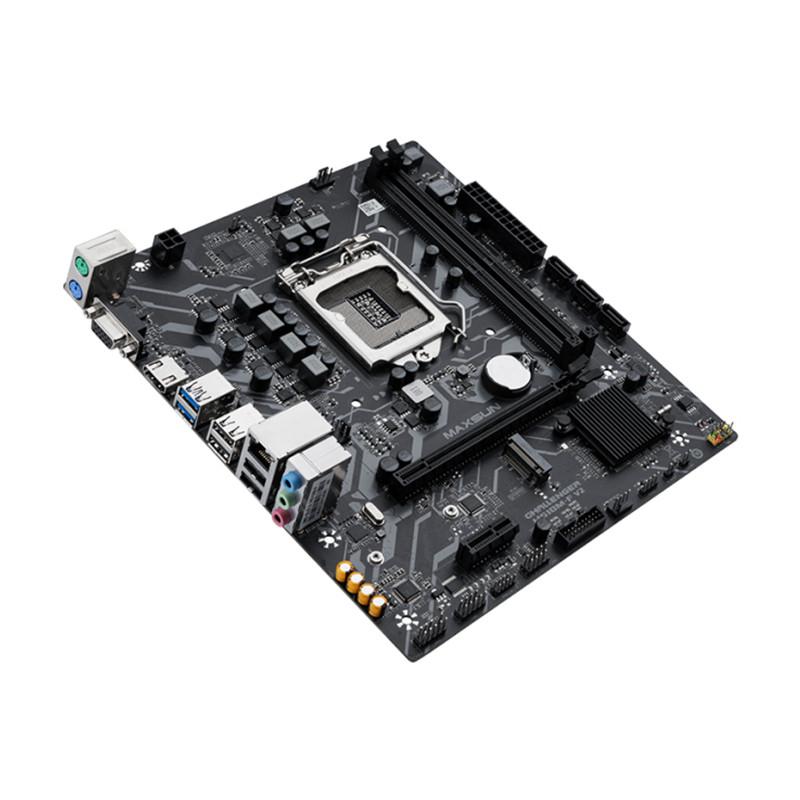 MAXSUN Полностью новая материнская плата Challenger H510M-F USB3.1 LGA1200 M-ATX SATA3 PCI-E NVME Поддержка Intel 10 11 Core Dual Channel DDR4