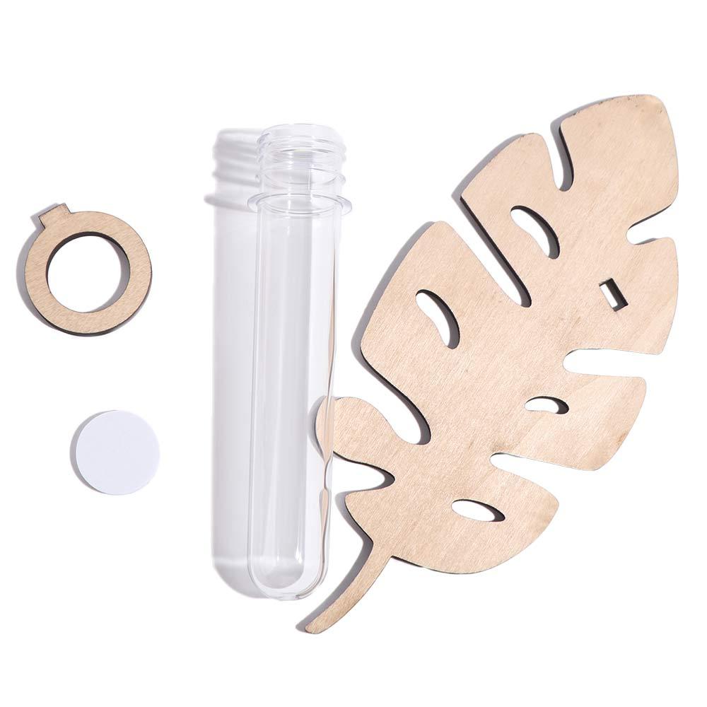 Подставка для хранения растений Гидропонная ваза Деревянная подвесная кашпо Настенная ваза Домашний/Офисный декор