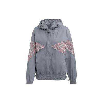 X Stella McCartney Collaboration Повседневная удобная куртка с капюшоном Женская куртка Серая FI7977