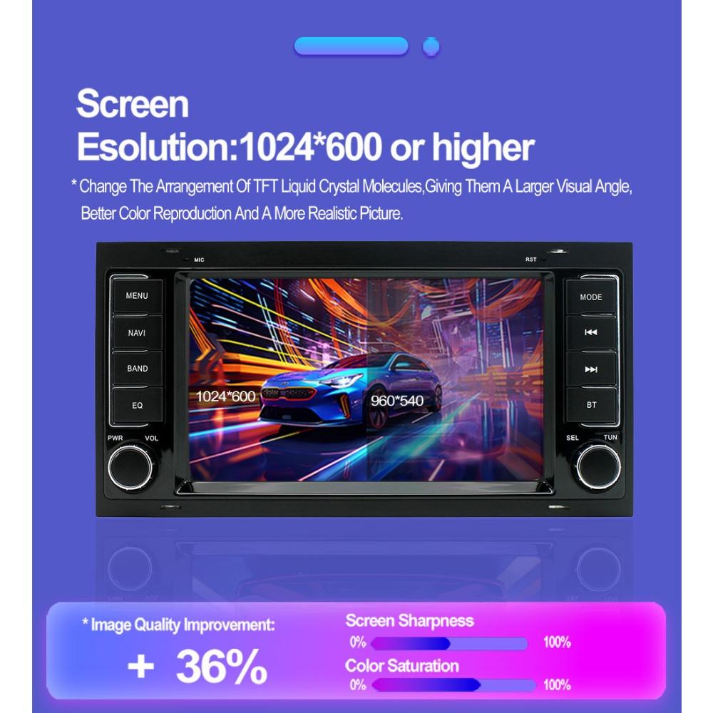 Автомобильный радиоприемник мультимедийный проигрыватель для Volkswagen Touareg Transporter T5 Multivan 2004-2011 2 Din Android Carplay GPS Autoradio 1+32 ГБ