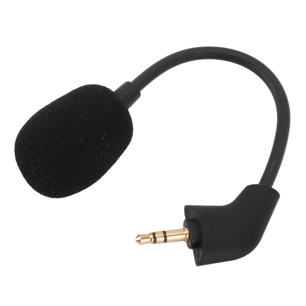 Flexible Microphone 3.5mm Plug Omni Directional Detachable Game Mic Replacement for HyperX Cloud Wired Headset