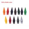 12/24Pcs No Ink Replaceable Everlasting Pencil Nibs HB Hardness Smudge Proof Writing Supplies for Business Trip Note