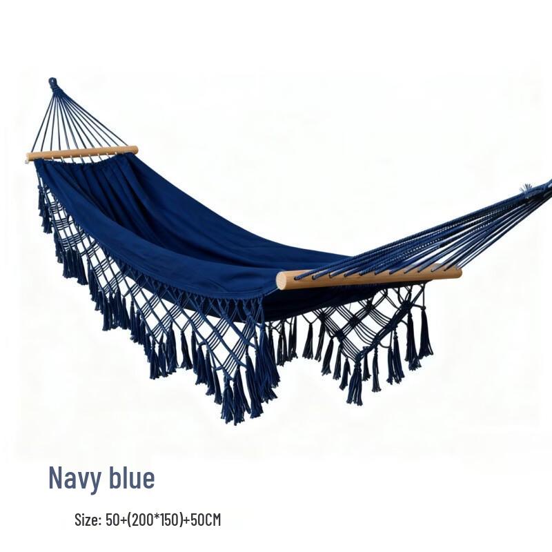 Bohemian Tassel Canvas Hammock