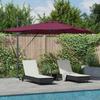Cantilever Sun Umbrella Burgundy Red 286 x 284 x 270 cm