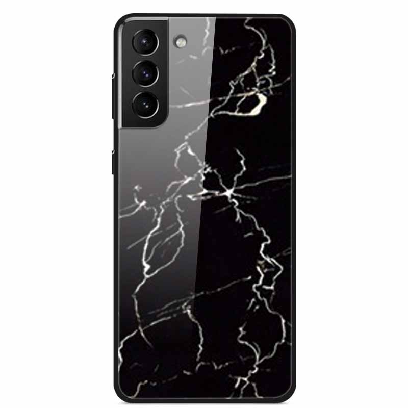 Чехлы для телефона Samsung Galaxy S21 FE 5G Закаленное стекло Жесткая задняя крышка из поликарбоната Для Samsung S21 Plus S 21 Ultra 5G Чехол S21FE S21+