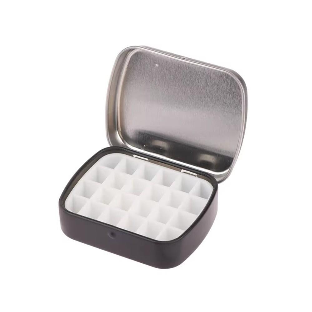 12/24 Grids Empty Watercolor Tin Box Portable Watercolor Paint Palette Paint Box  Art Supplies