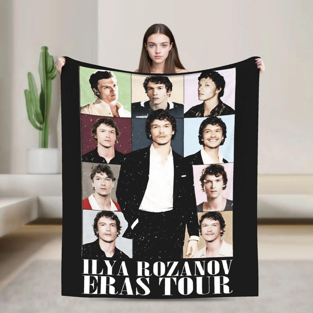 Connor Storrie as Ilya Rozanov Vintage Bootleg Blanket Warm Throw Blanket for Kids Adults Winter Home Sofa Travel Bedspread